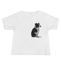 Embroidered Collie Craze Girl Baby Jersey Short Sleeve Tee