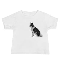 Embroidered Collie Craze Boy Baby Jersey Short Sleeve Tee