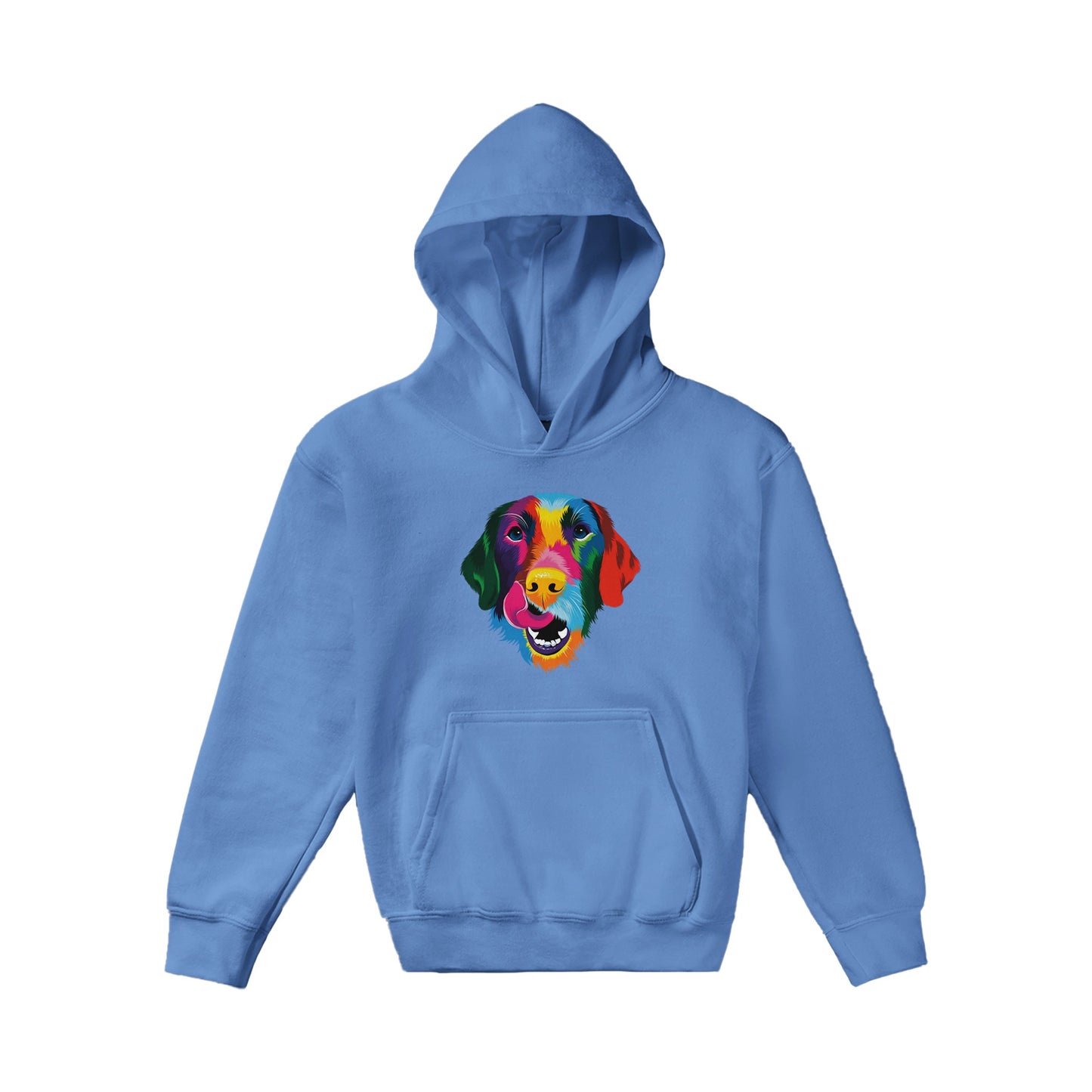 Color Silly Lab Printed Kids Pullover Hoodie