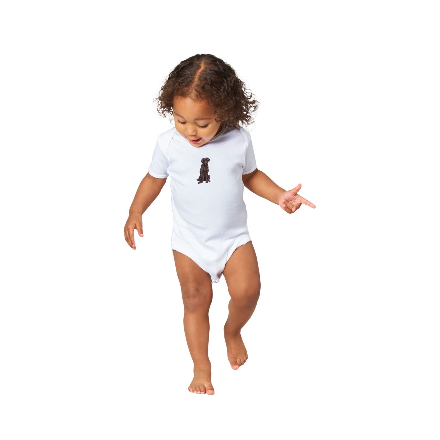 Cocoa rinted Baby Short Sleeve Bodysuit