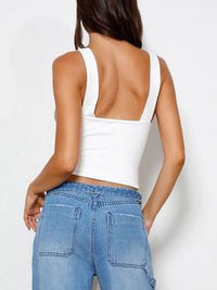 Women’s Basic Sleeveless Crop Top – Classic & Versatile Style