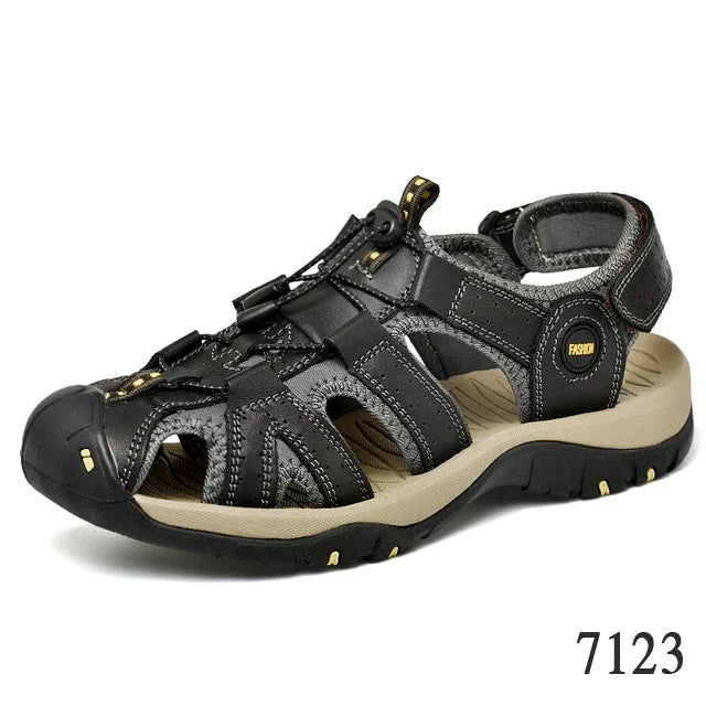 Men's Genuine Leather Outdoor Sandals