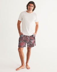 Petal Swirls 7" Classic Men's Swim Trunks with UPF 50+ Protection