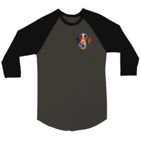 Color Silly Lab 3/4 sleeve Raglan T-shirt