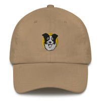 Embroidered Collie Craze Happy Blue Dad Hat