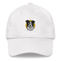 Embroidered Collie Craze Happy Blue Dad Hat