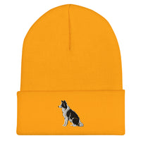 Embroidered Collie Craze Boy Cuffed Beanie