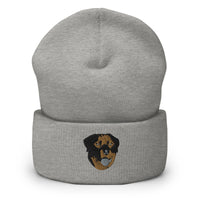 Embroidered Color Rottie Cuffed Beanie