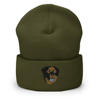 Embroidered Color Rottie Cuffed Beanie