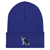 Embroidered Collie Craze Boy Cuffed Beanie