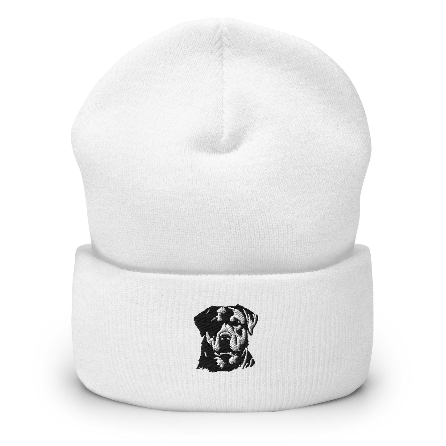 Embroidered Classic Rottie Cuffed Beanie