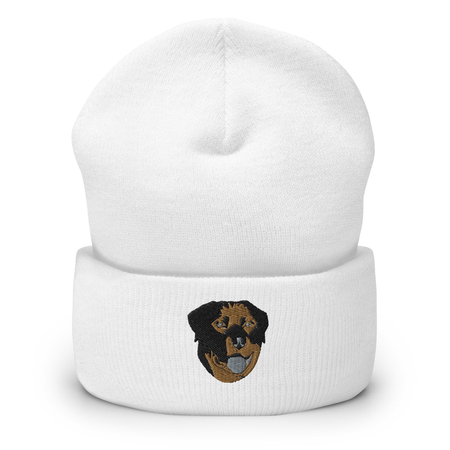 Embroidered Color Rottie Cuffed Beanie