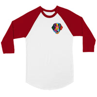 Color Silly Lab 3/4 sleeve Raglan T-shirt