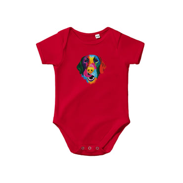 Color Silly Lab Printed Baby Short Sleeve Bodysuit