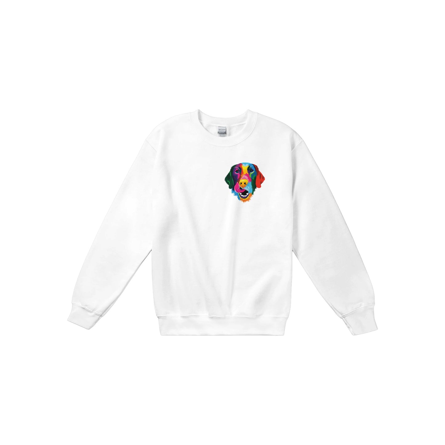 Color Silly Lab Printed Crewneck Sweatshirt