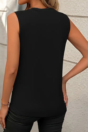 Black Sleeveless Top