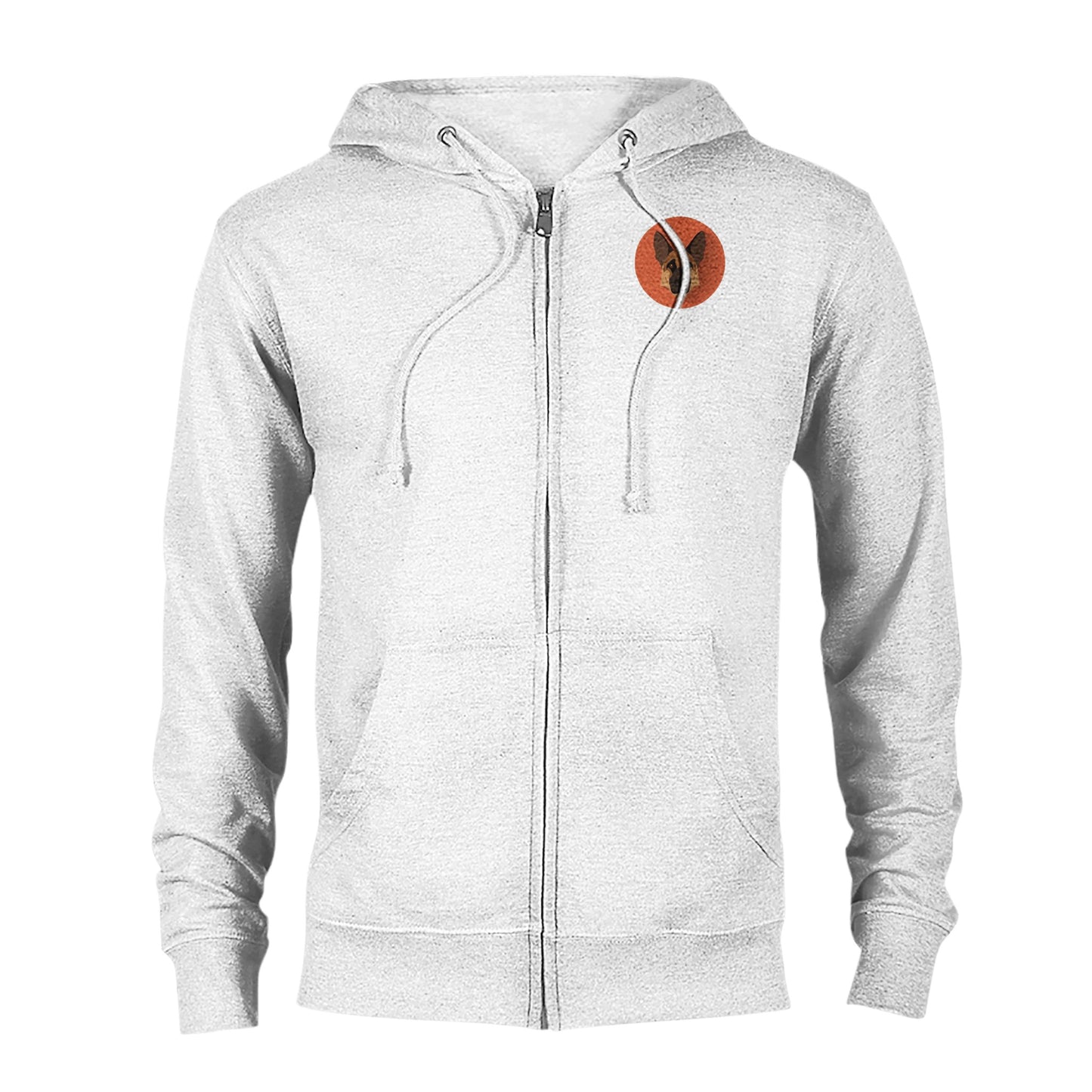 Shepherd Girl Orange Zip Hoodie