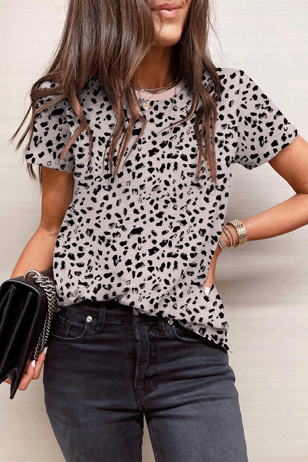 Apricot Cheetah T Shirt