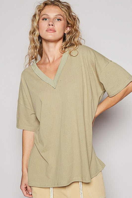 V-Neck Half Sleeve T-Shirt – Classic Comfort and Timeless Style