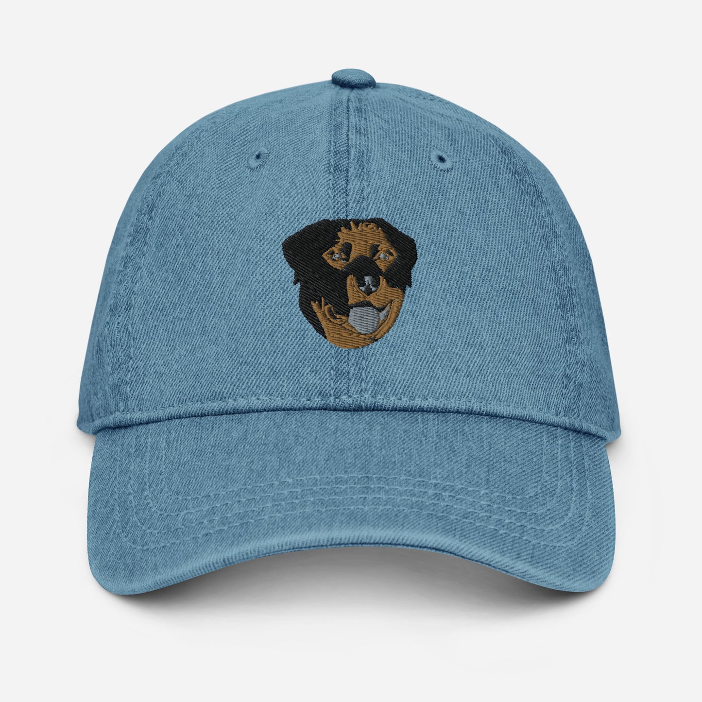 Embroidered Color Rottie Denim Hat