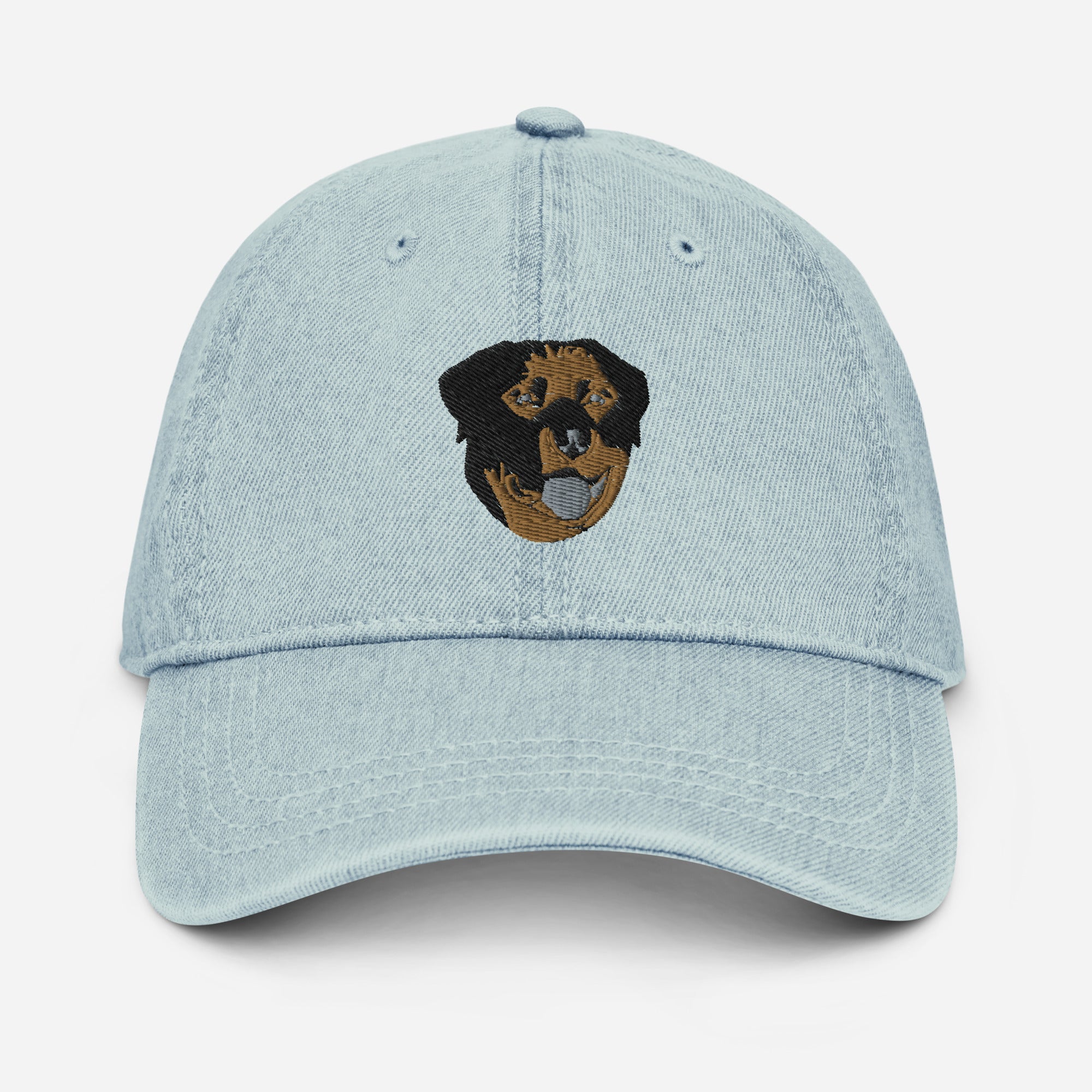 Embroidered Color Rottie Denim Hat