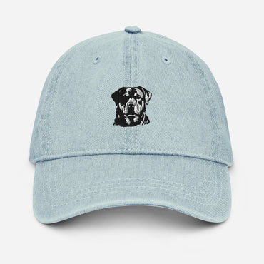 Embroidered Classic Rottie Denim Hat