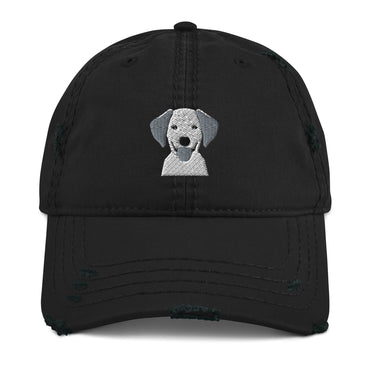 Embroidered Classic Silly Lab Distressed Dad Hat