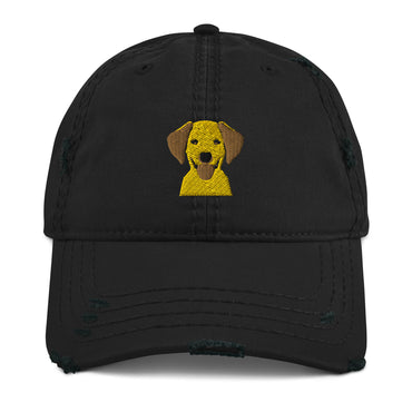 Embroidered Silly Lab Distressed Dad Hat