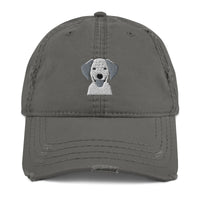 Embroidered Classic Silly Lab Distressed Dad Hat