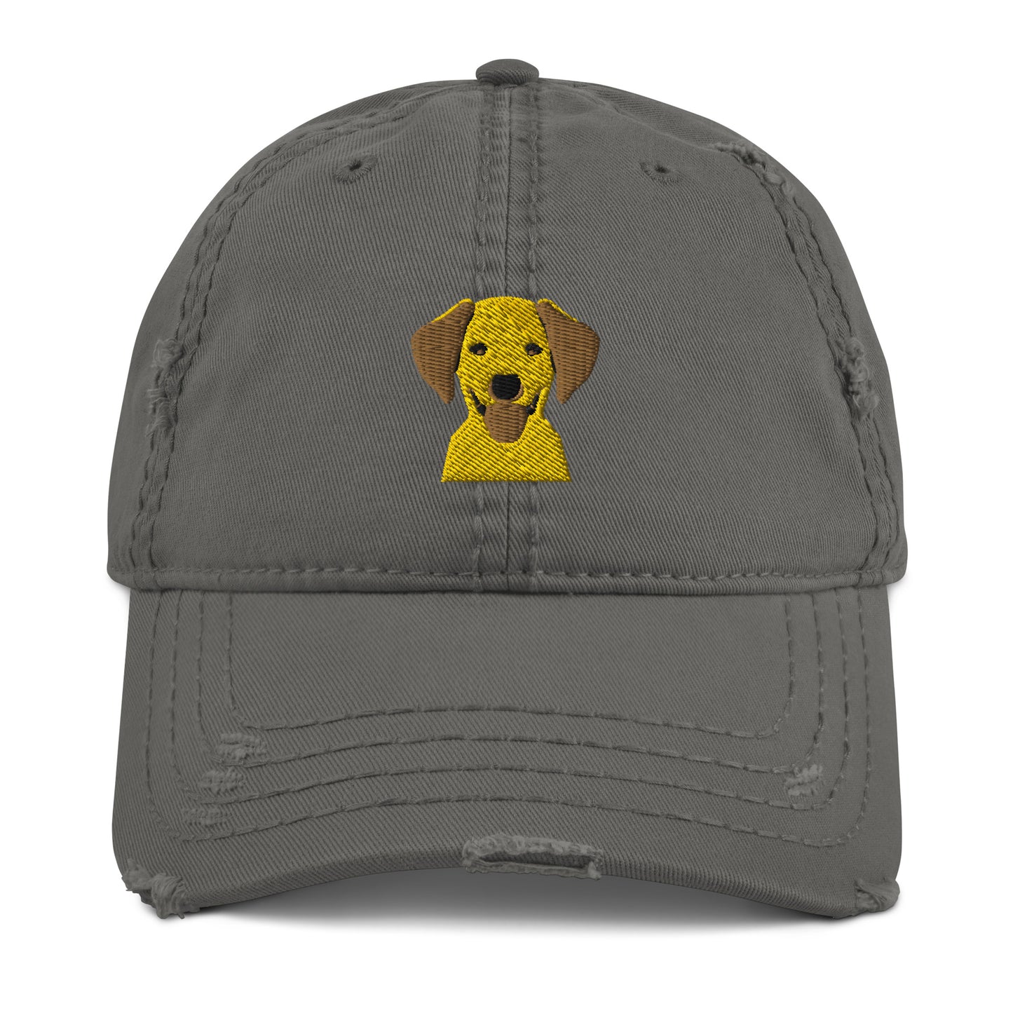 Embroidered Silly Lab Distressed Dad Hat