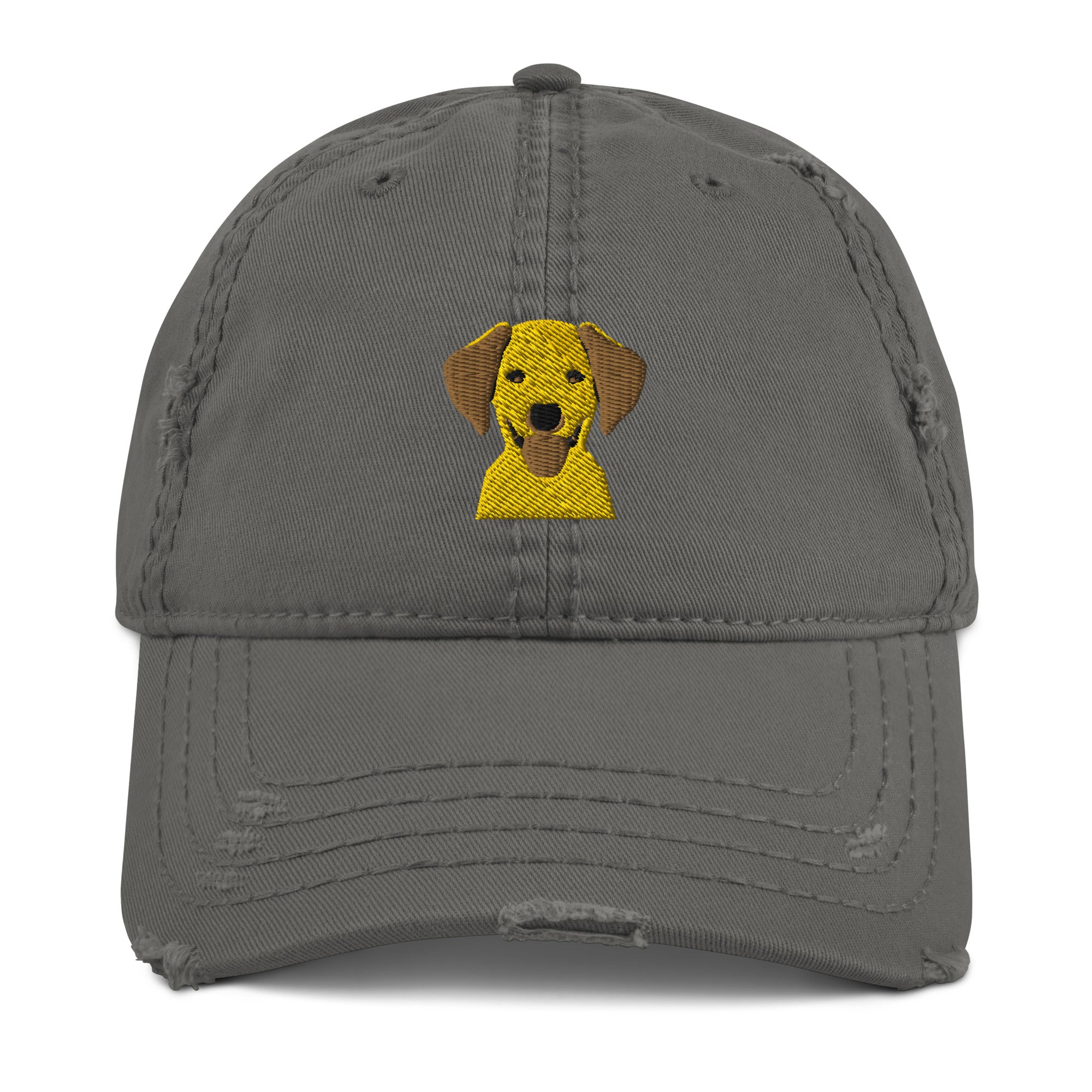 Embroidered Silly Lab Distressed Dad Hat