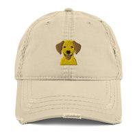 Embroidered Silly Lab Distressed Dad Hat