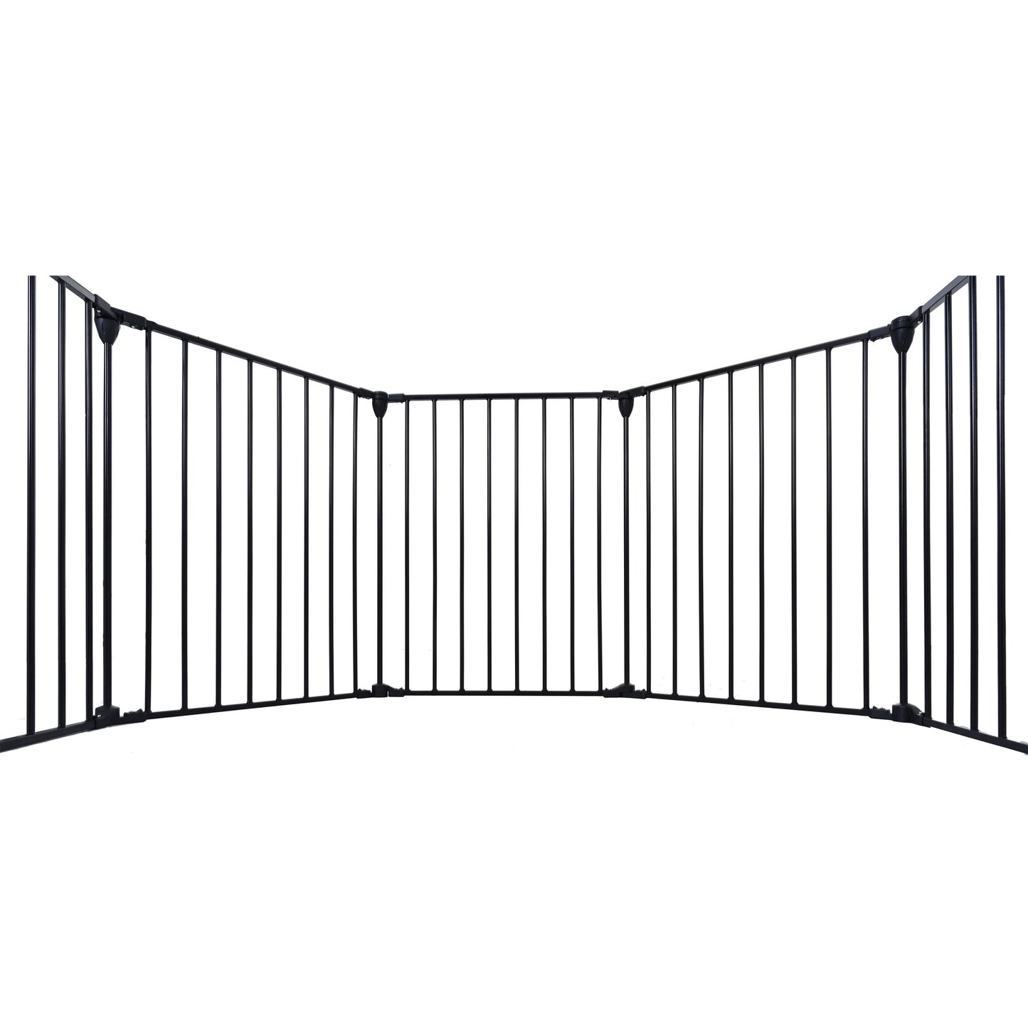 4-in-1 Configurable Metal Safety Gate with Walk-Through Door