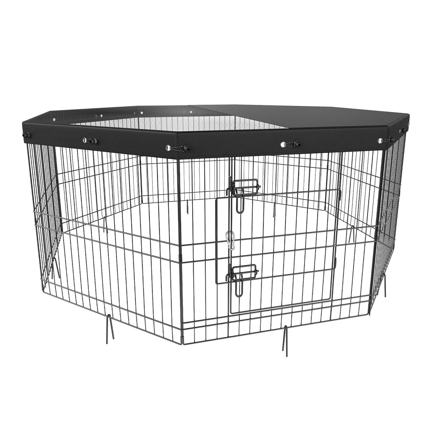 Octagonal Pet Playpen - 63" x 24" for Small and Medium Pets