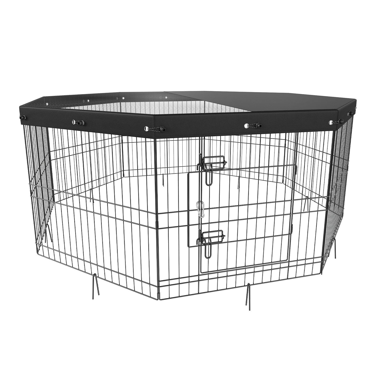 Octagonal Pet Playpen - 63" x 24" for Small and Medium Pets