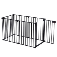 4-in-1 Configurable Metal Safety Gate with Walk-Through Door