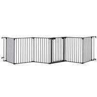 4-in-1 Configurable Metal Safety Gate with Walk-Through Door