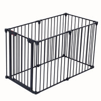 4-in-1 Configurable Metal Safety Gate with Walk-Through Door