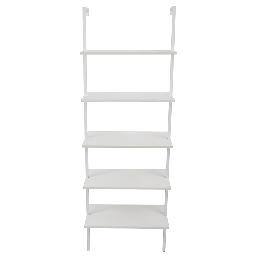 5-Tier Wall-Mounted Etagere Bookshelf - Metal Frame, 70.87" Tall