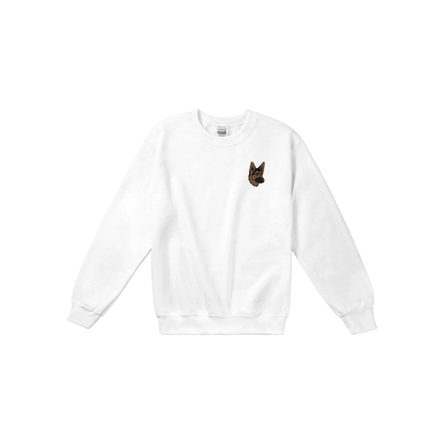 Embroidered Shepherd Girl Crewneck Sweatshirt