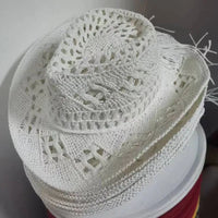 Stylish Unisex Summer Crochet Cowboy Hat