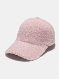 Fuzzy Baseball Cap – Adjustable Warm Polyester Hat in Multiple Colors