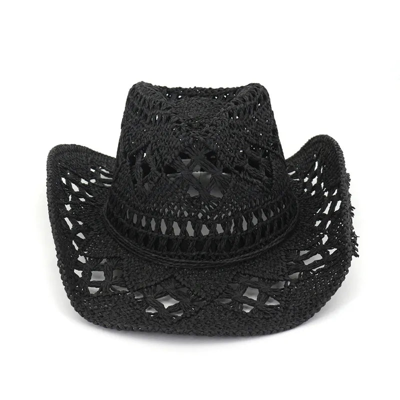 Stylish Unisex Summer Crochet Cowboy Hat