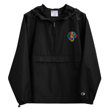 Embroidered Color Silly Lab Champion Packable Jacket