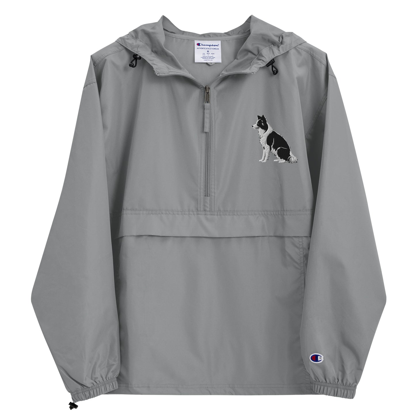 Embroidered Collie Craze Boy Champion Packable Jacket