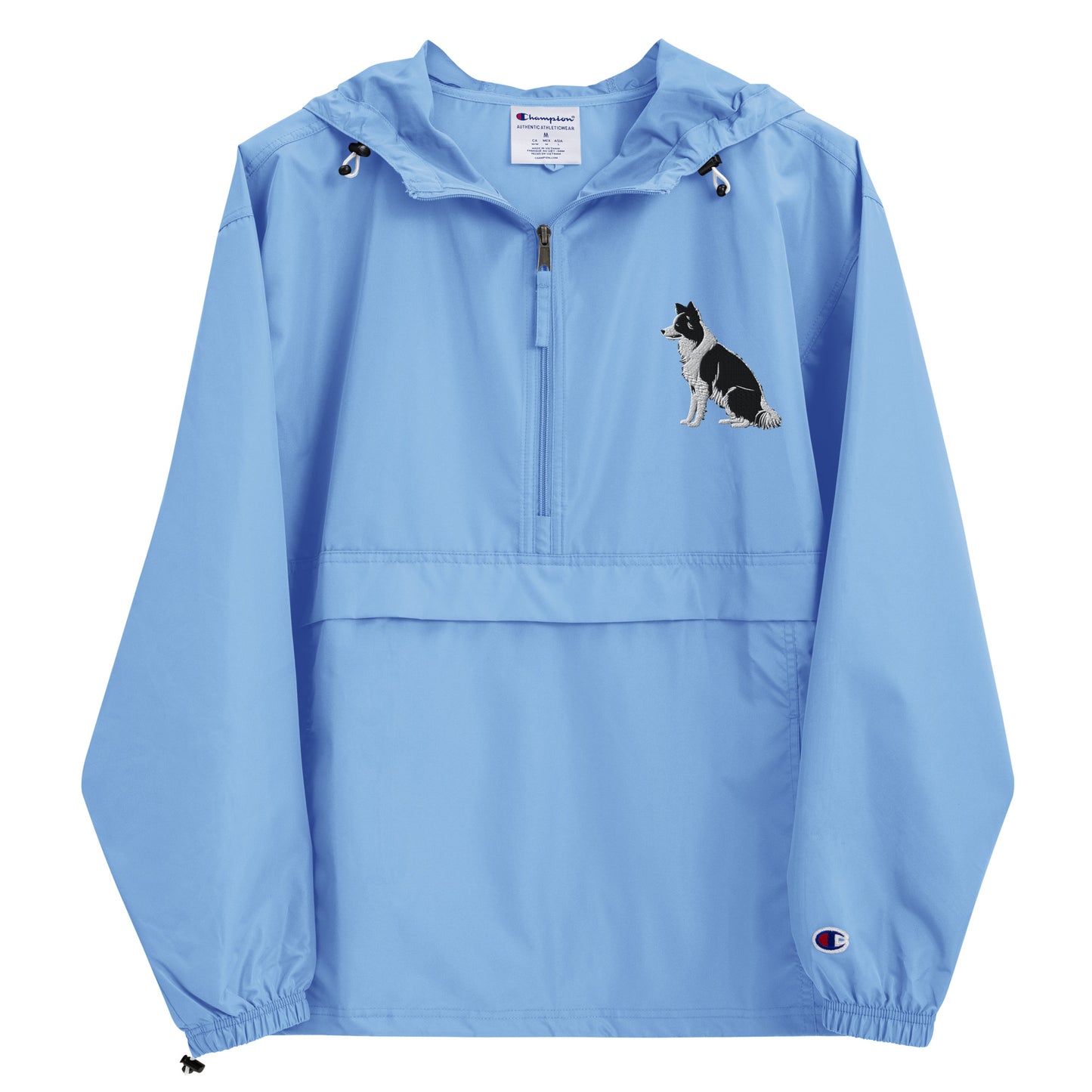 Embroidered Collie Craze Boy Champion Packable Jacket