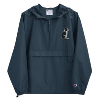 Embroidered Collie Craze Girl Champion Packable Jacket