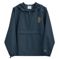 Embroidered Color Silly Lab Champion Packable Jacket