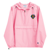 Embroidered Color Silly Lab Champion Packable Jacket