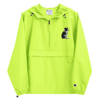 Embroidered Collie Craze Girl Champion Packable Jacket